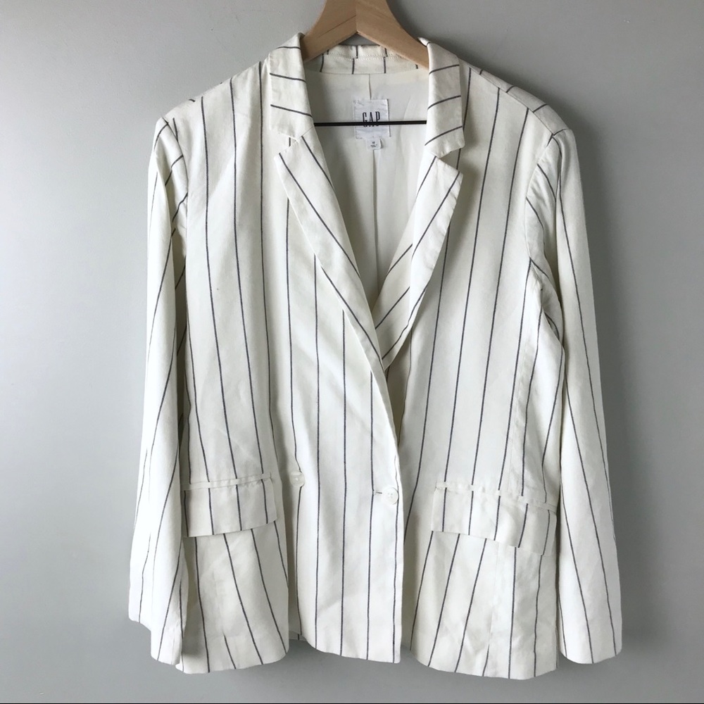 🍄Gap women's striped blazer 12